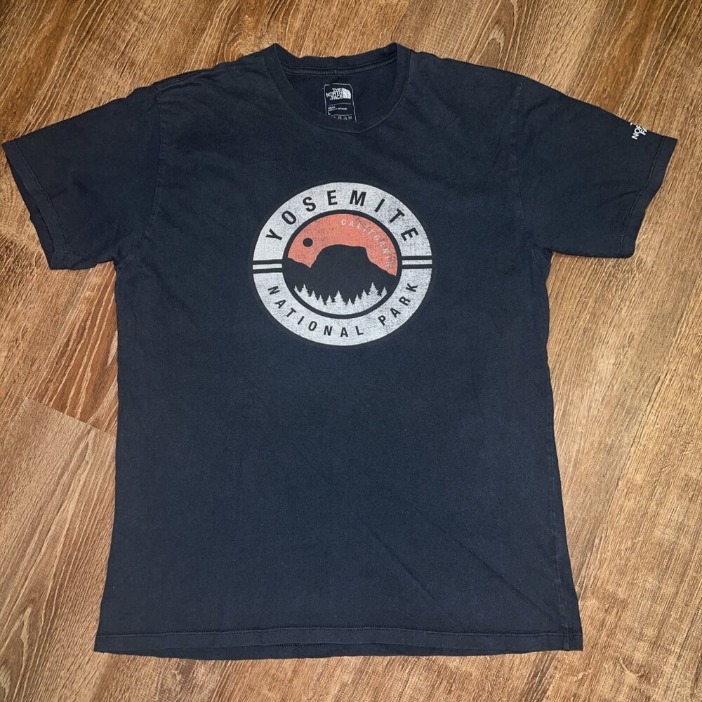 The North Face Yosemite‎ National Park Mens T Shirt  Blue Size L 100% Cotton